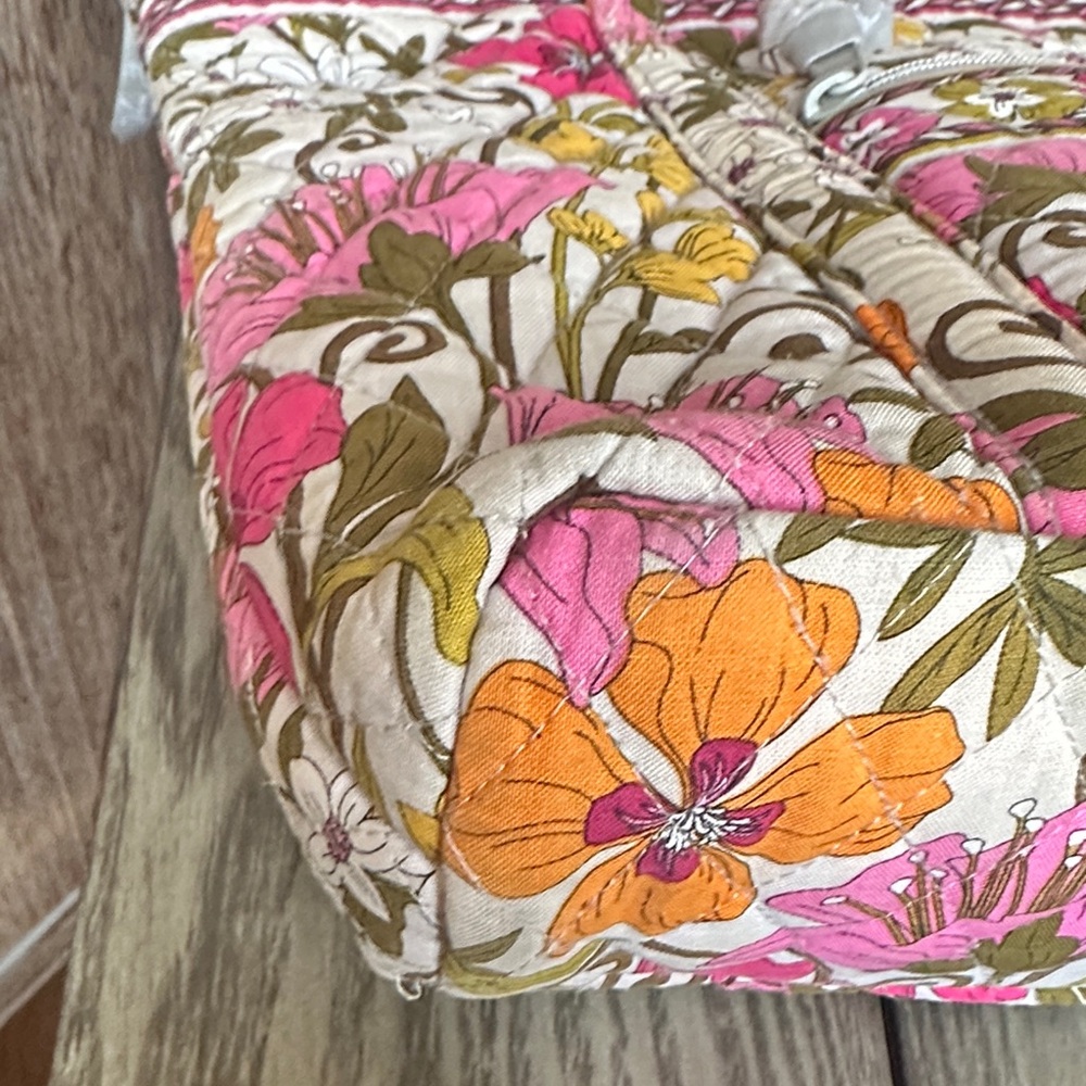 Vera Bradley Tea Garden Tote Shoulder Purse Handbag Retired Pattern - Picture 9 of 16